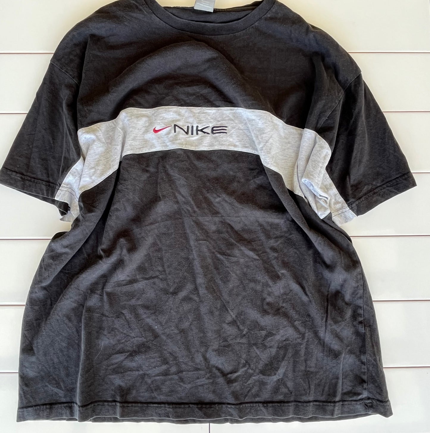 Grey and Black Nike T-Shirt